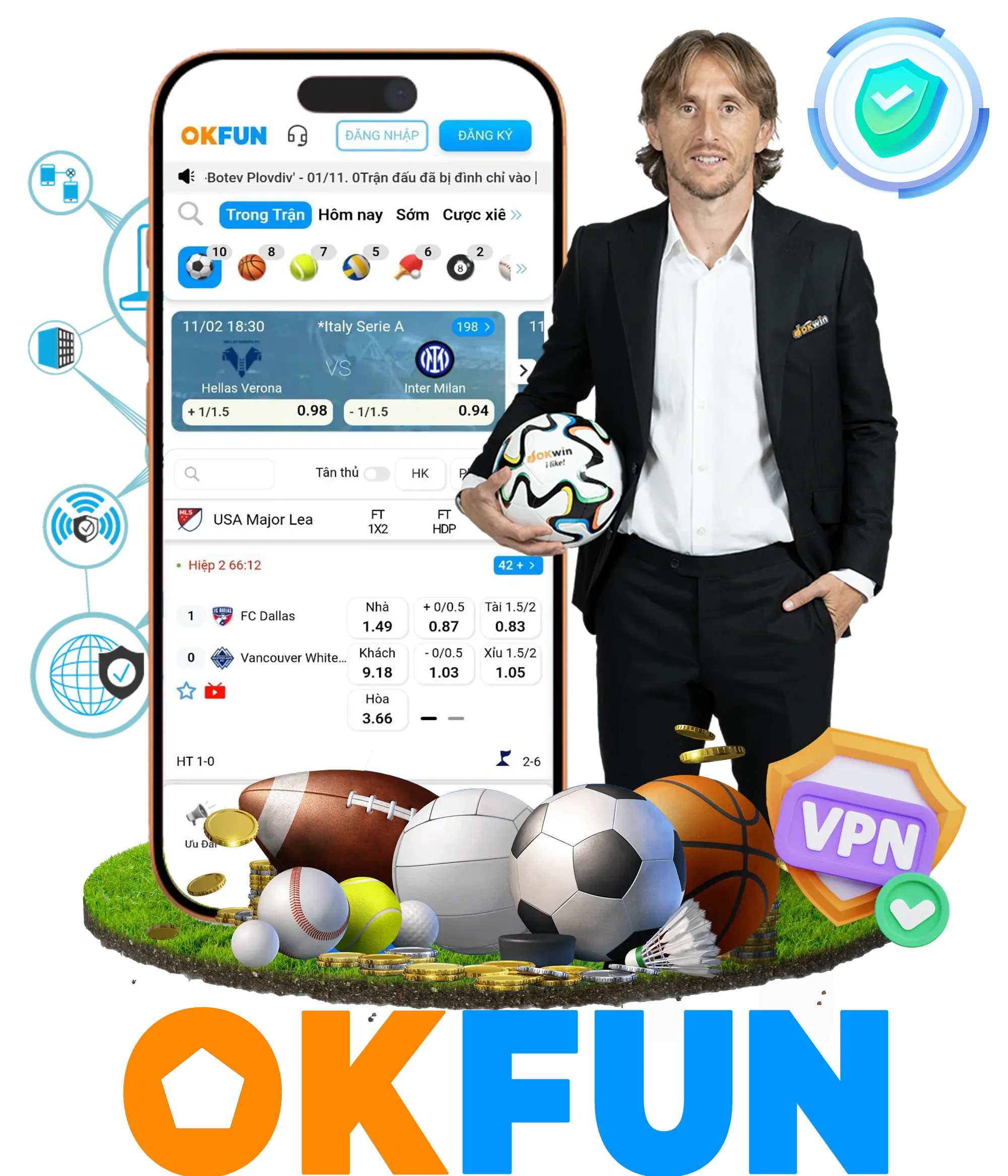 Ứng dụng OKFun trên di động